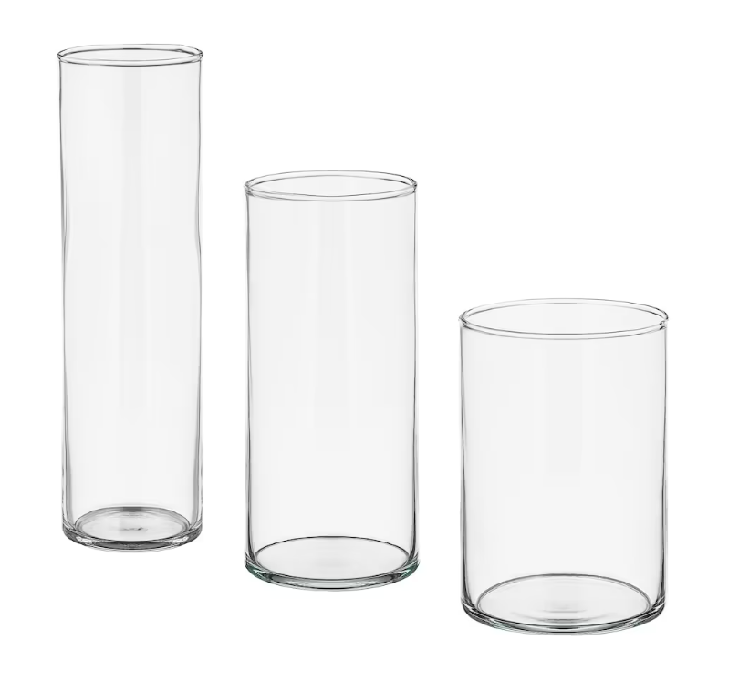 Cylinder Vases // WHOLESALE PRICING The Party Rental Collective