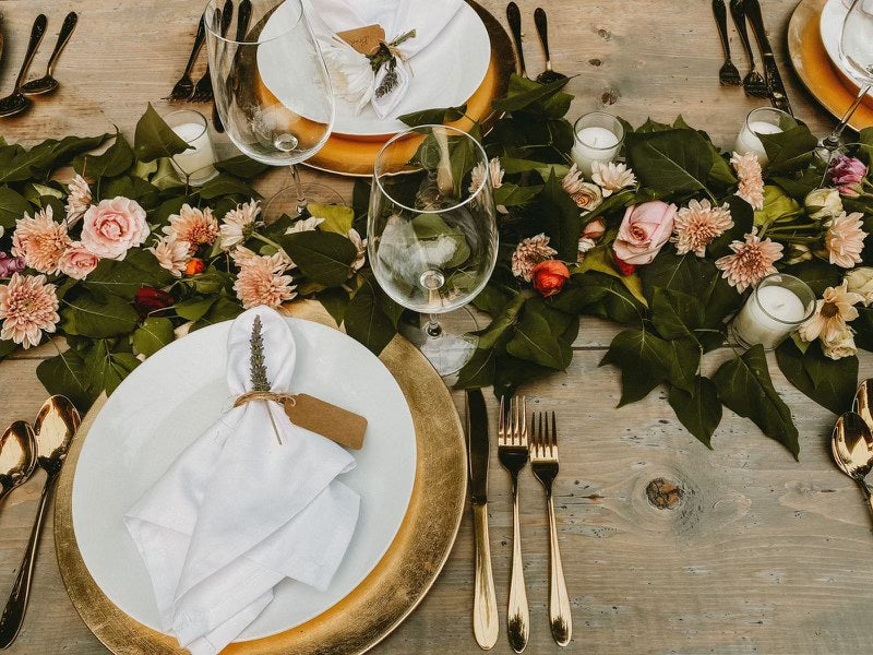 Round Dinner Plate // PARTY WEDDING EVENT RENTAL KAMLOOPS/KELOWNA