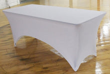 Load image into Gallery viewer, Spandex Fitted White Tablecloth