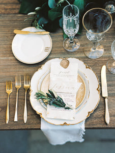 Gold Flatware Place-Setting
