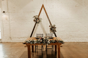 Bohemian Triangle Wedding Arch