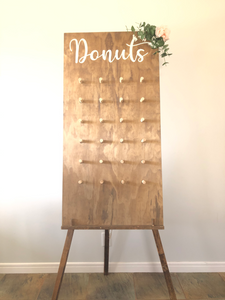 Wooden Freestanding Donut Wall