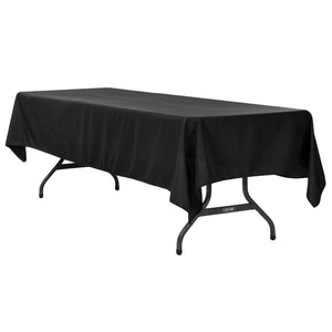 120" X 60" Black Tablecloth