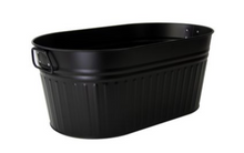 Load image into Gallery viewer, Matte Black Metal Cooler Bucket