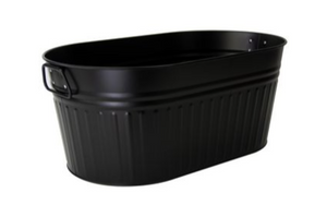 Matte Black Metal Cooler Bucket