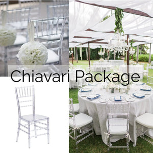 Chiavari 50 Guest Package