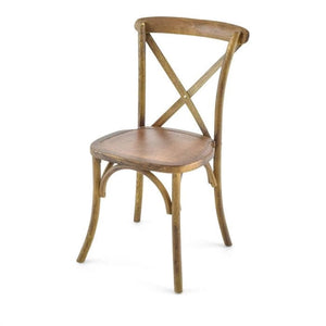 Wooden Vineyard Cross Back Chairs