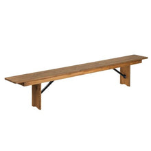 Load image into Gallery viewer, Solid Wood Rustic Farmhouse Bench