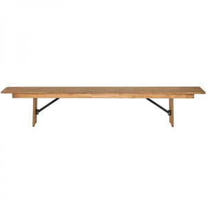 Solid Wood Rustic Farmhouse Bench