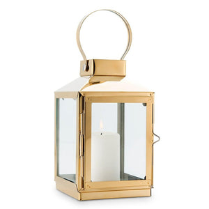 Medium Gold Candle Lantern